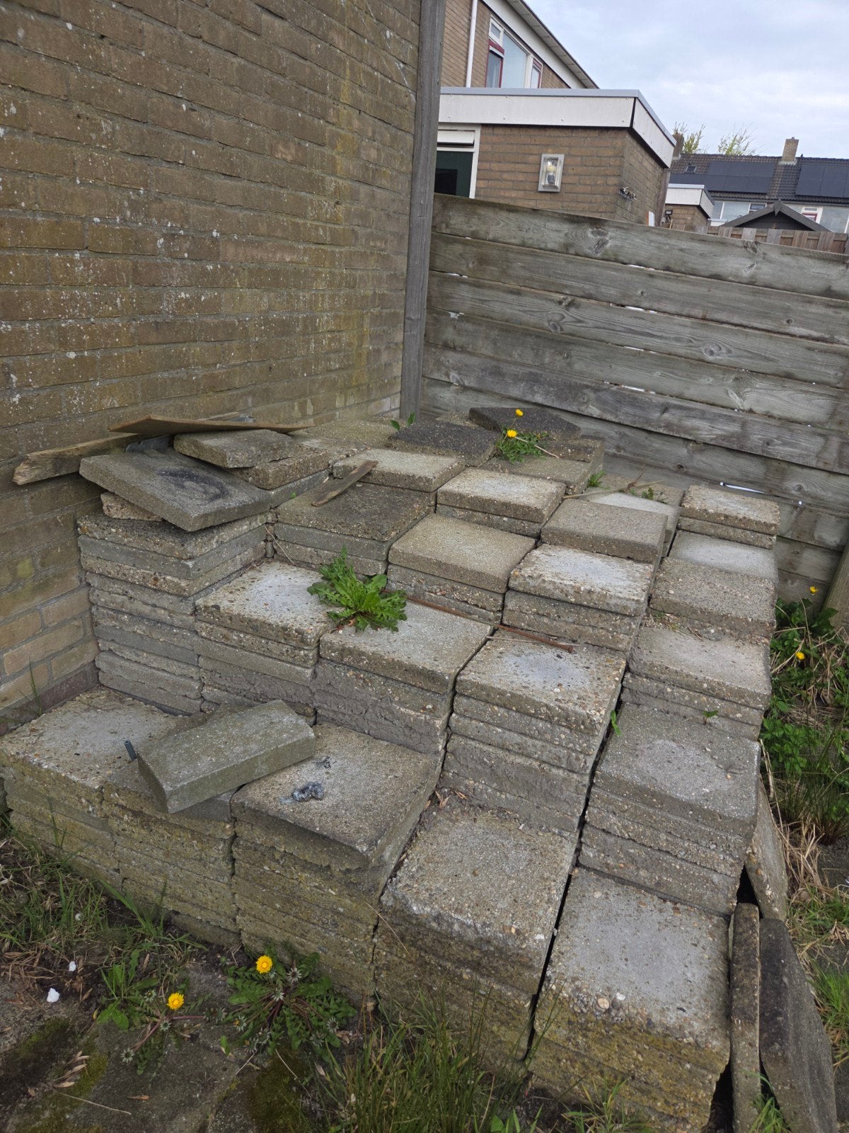 Gratis, Ophalen, Gebruikt, Beton, Terrastegels