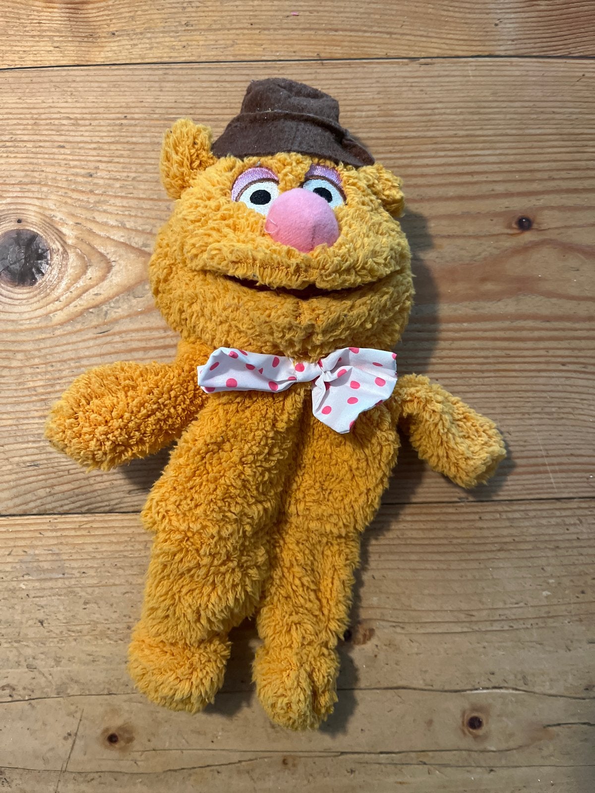Vintage Muppet Show Fozzie Beer Handpop, Ophalen of Verzenden, Gebruikt, Jongen of Meisje