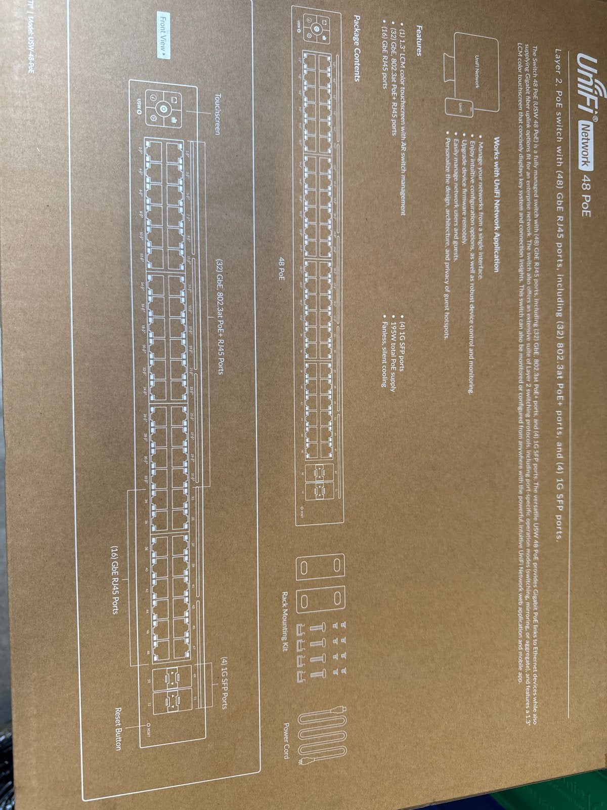 Ubiquiti UniFi Switch 48 PoE (USW-48-PoE) - Nieuw in doos, Ophalen, Nieuw