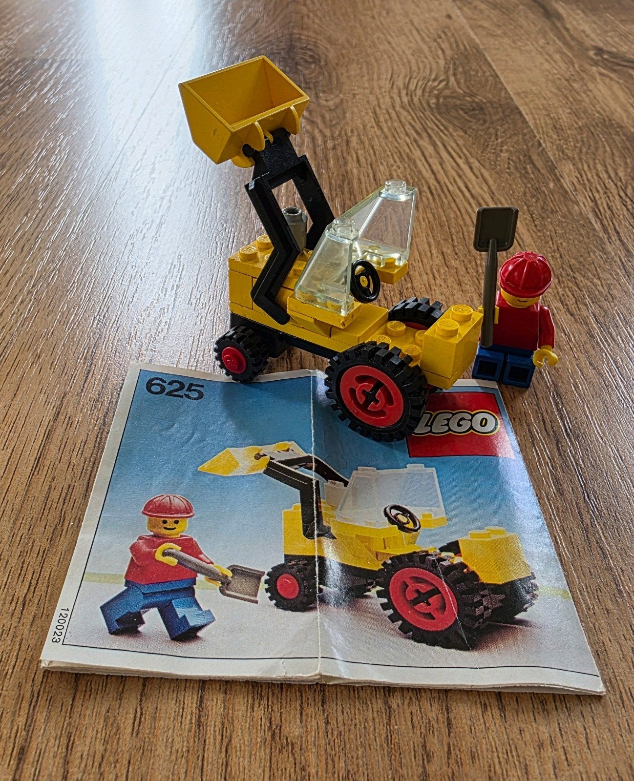 Lego Shovel nr 625 uit 1978, Gebruikt, Lego, Ophalen of Verzenden, Compleet