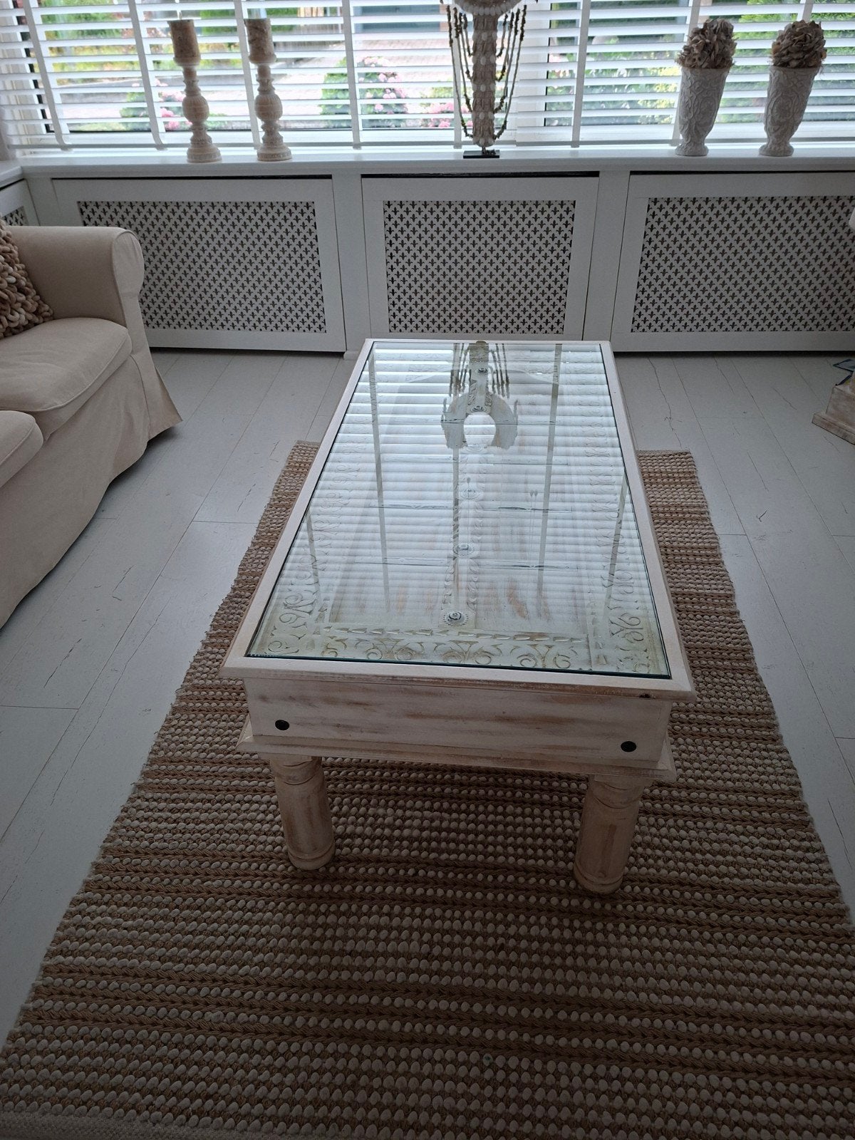 salontafel, Huis en Inrichting, Tafels | Salontafels, Ophalen, 100 tot 150 cm, 50 tot 100 cm, Zo goed als nieuw