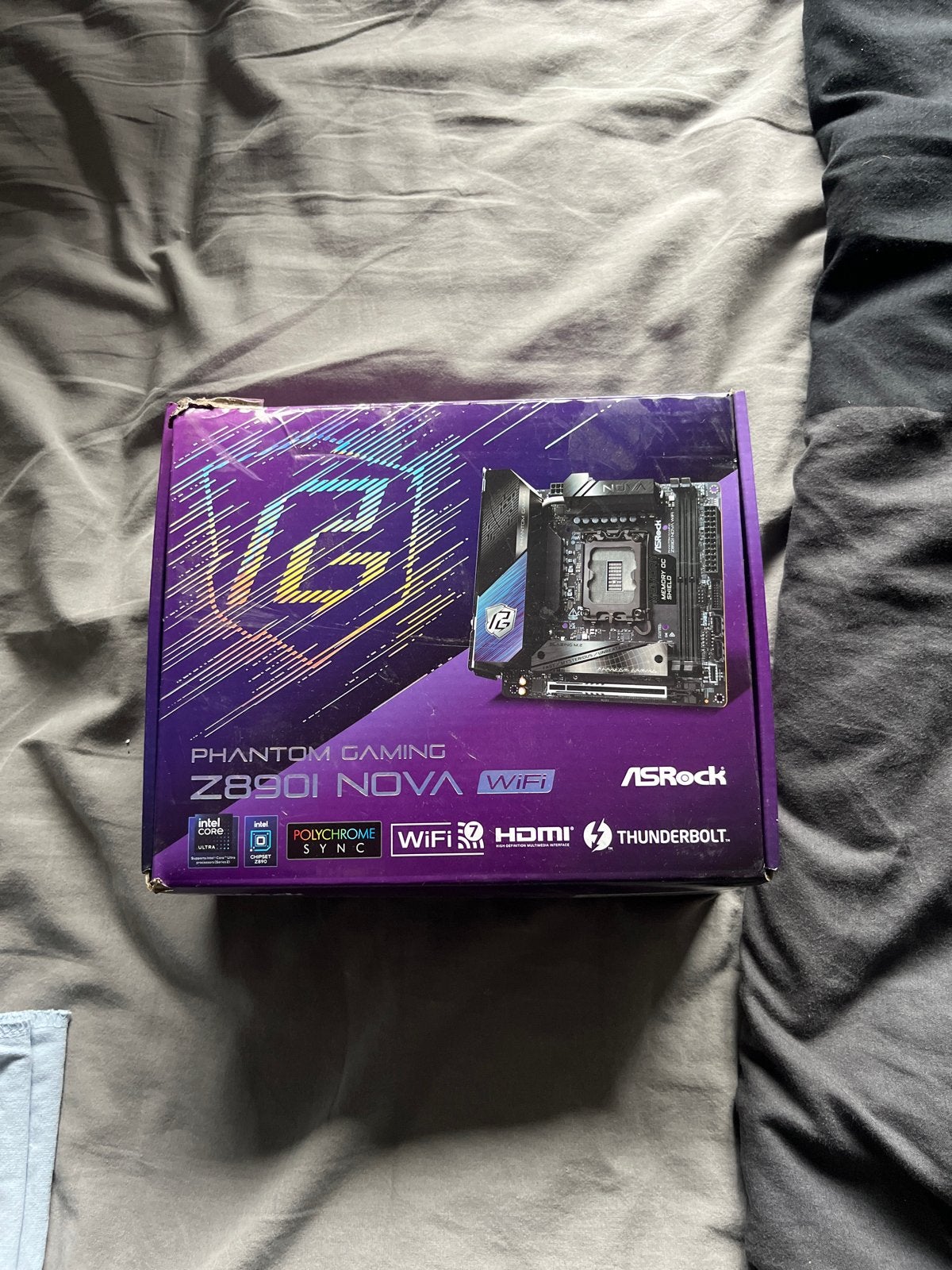 ASRock Phantom Gaming Z690I Nova WiFi Moederbord, Computers en Software, Ophalen of Verzenden, Zo goed als nieuw, Intel, DDR5