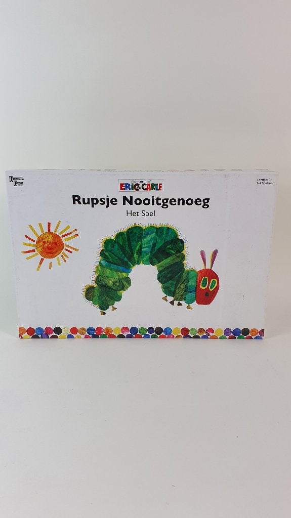 Rupsje Nooitgenoeg bordspel, Eric Carle, compleet. 6B9, Tweedehands verkoop, Tweedehands verkoop, Gebruikt, Ophalen of Verzenden