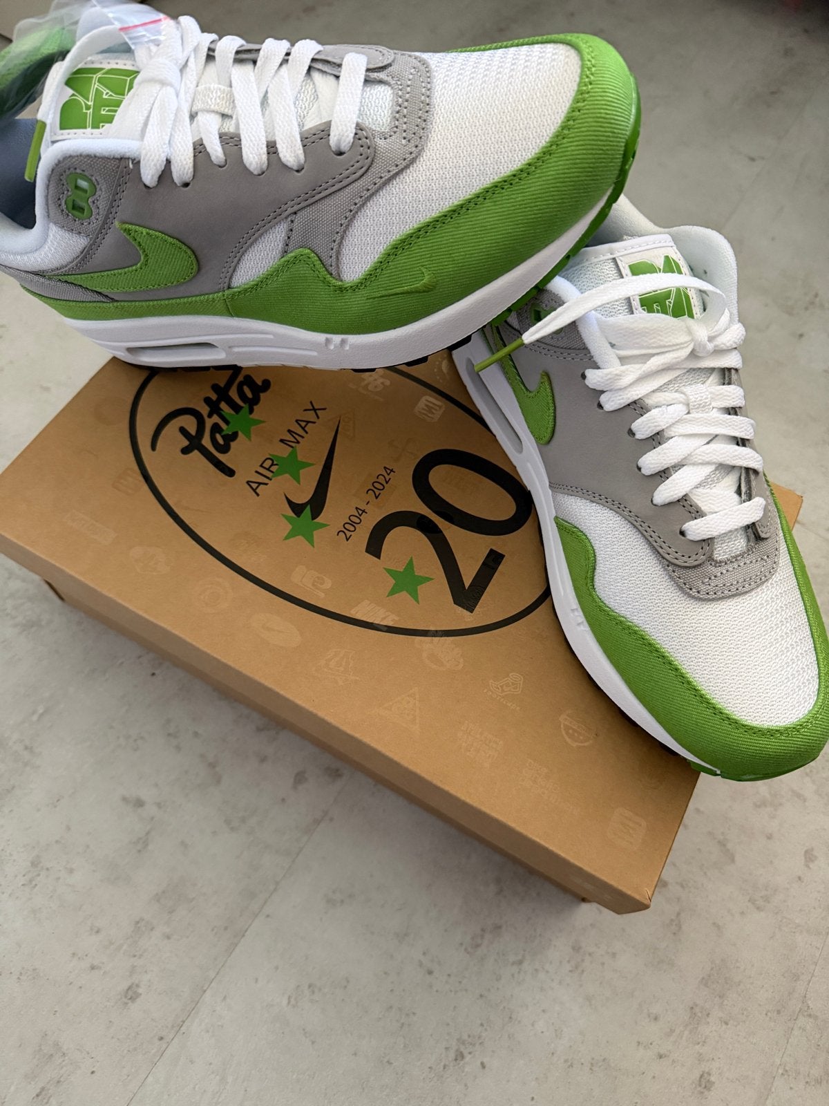Nike Air Max 1 x Patta 'Chlorophyll' - Maat 41, Overige kleuren, Nieuw, Ophalen of Verzenden, Sneakers of Gympen