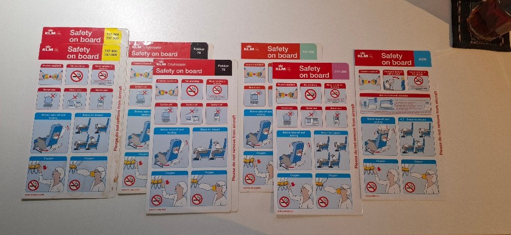 Safety on Board: KLM | Diverse toestellen, Ophalen of Verzenden, Gebruikt, Overige typen