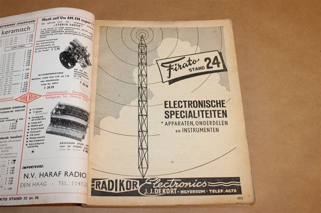 Radio Electronica — Firato 1955 — Vintage — Zeldzaam, Ophalen of Verzenden, Gelezen, Elektrotechniek