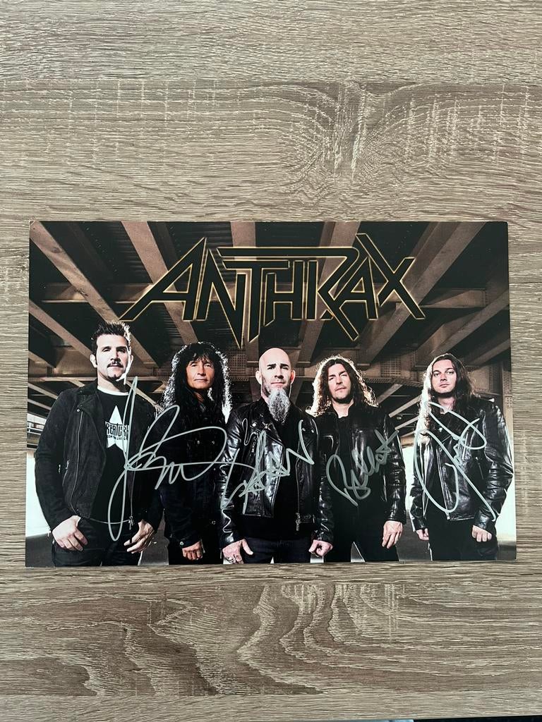 Anthrax - gesigneerde poster, Ophalen of Verzenden, Zo goed als nieuw