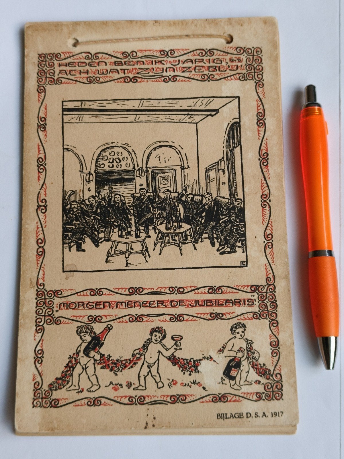 KALENDER , BIJLAGE D.S.A., 1917, DELFTSCHE STUDENTEN ALMANAK, Ophalen of Verzenden