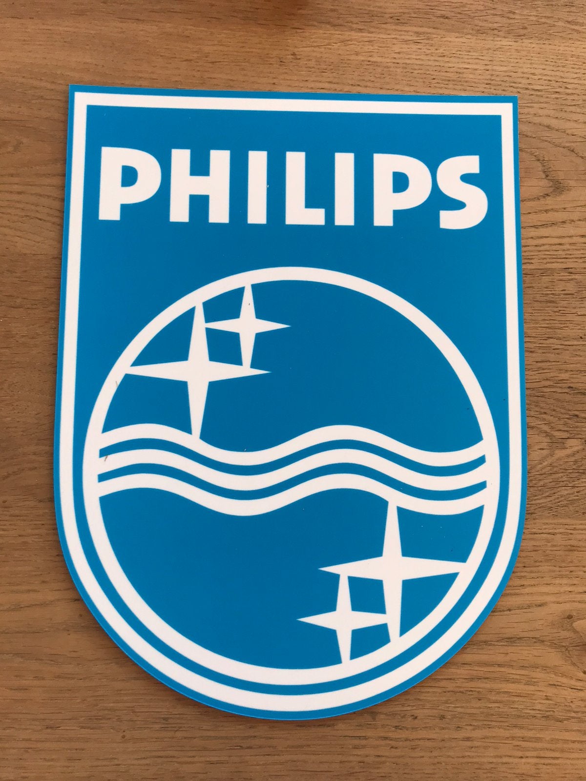 Philips plastic reclamebord, Verzamelen, Ophalen of Verzenden, Gebruikt, Reclamebord