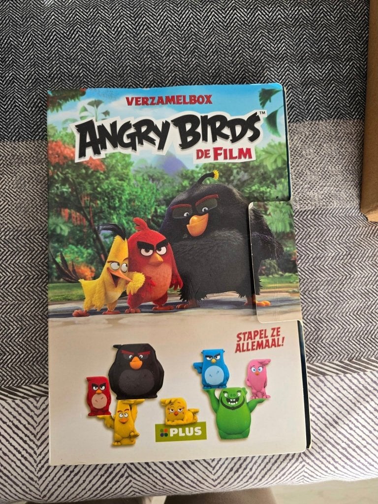 Angry Birds De Film Verzamelbox met 25 Stapelfiguren, Ophalen of Verzenden, Zo goed als nieuw