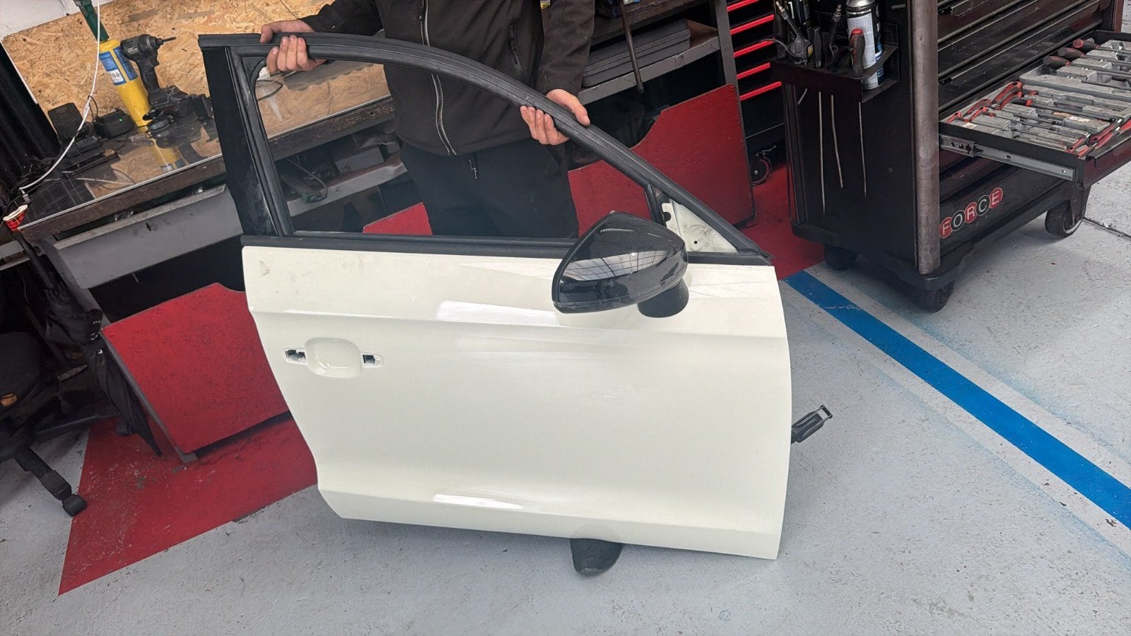 Witte autodeur - Gebruikt, goede staat, Gebruikt, Deur, Voor, Audi