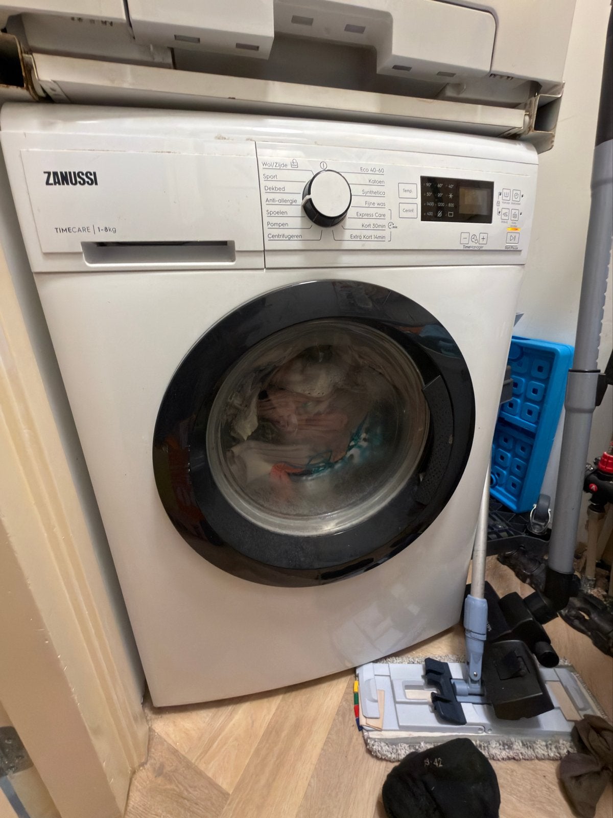 Zanussi TimeCare 8kg Wasmachine - Goede Staat, Witgoed en Apparatuur, Ophalen, Gebruikt, 8 tot 10 kg, Voorlader