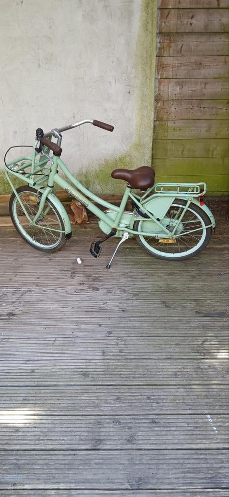 Oerdegelijke lichtgroene Popal kinderfiets 20 inch, Ophalen, Terugtraprem, Gebruikt, Handrem