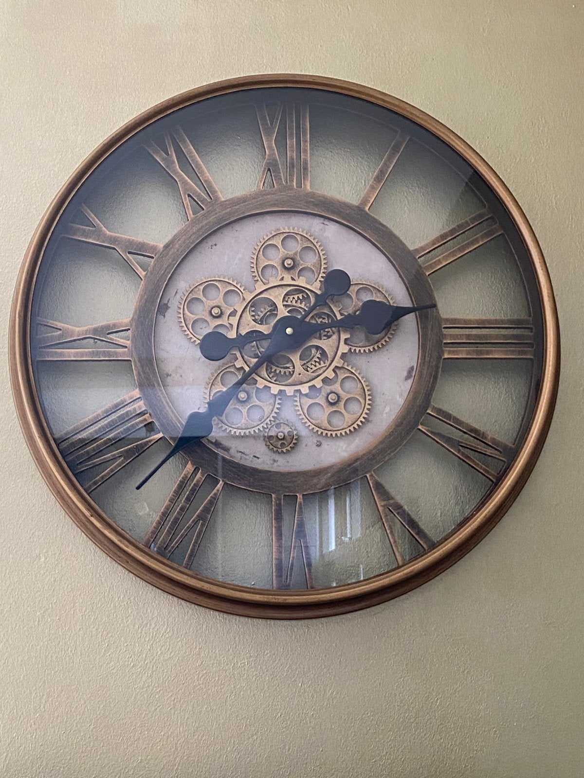 Uurwerk ad muur, Huis en Inrichting, Ophalen, Zo goed als nieuw, Wandklok