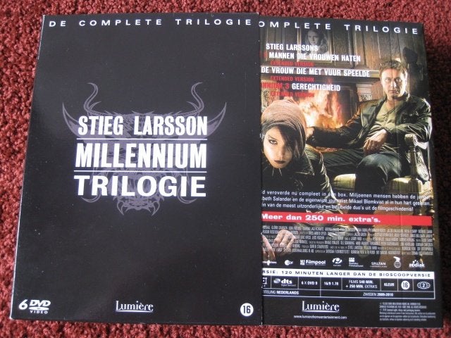 MILLENNIUM - DE COMPLETE TRILOGIE van STIEG LARSSON, Cd's en Dvd's, Vanaf 16 jaar, Ophalen, Zo goed als nieuw, Detective en Krimi