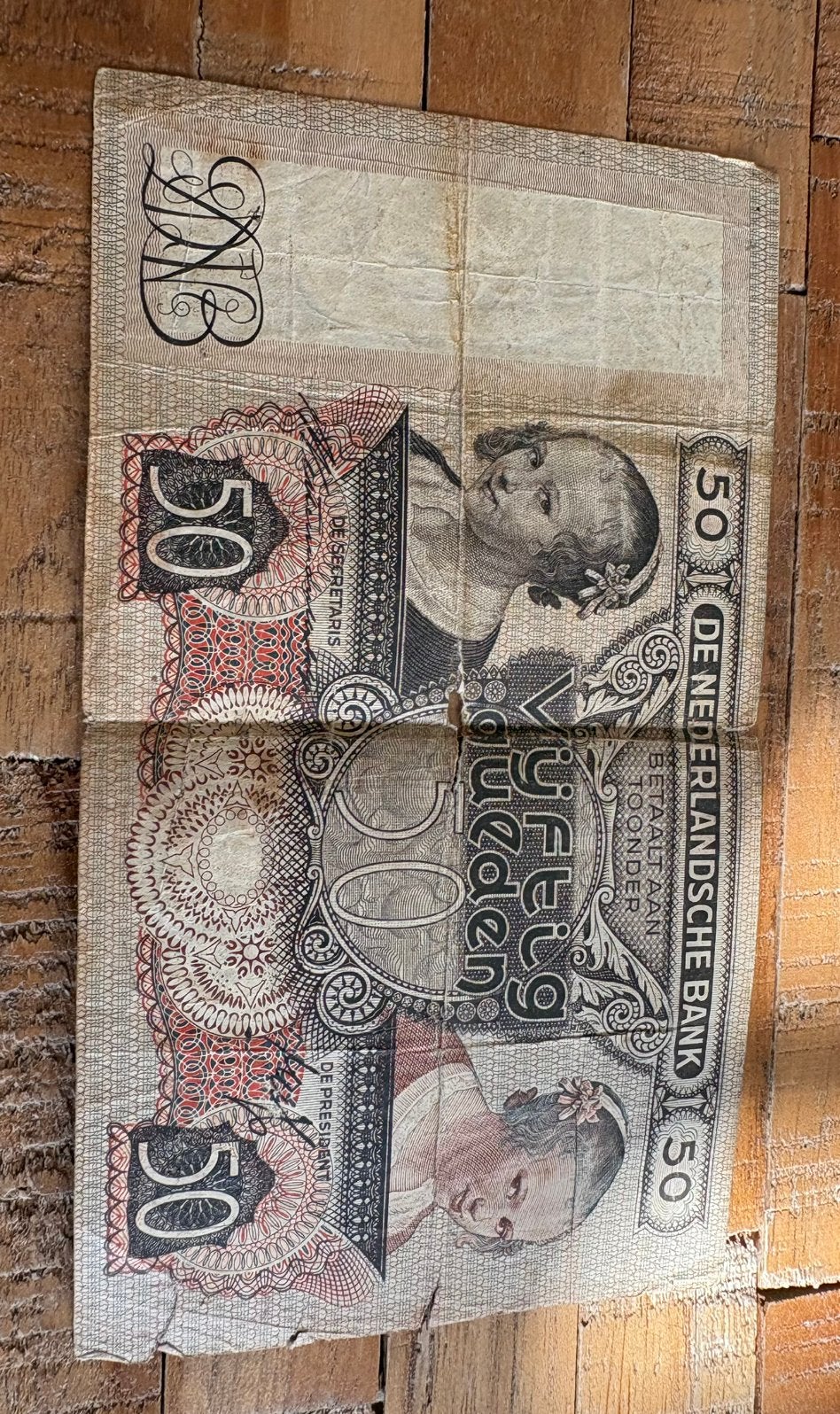 Bankbiljet 50 gulden 16 januari 1941, Ophalen of Verzenden, Nederland, Munten
