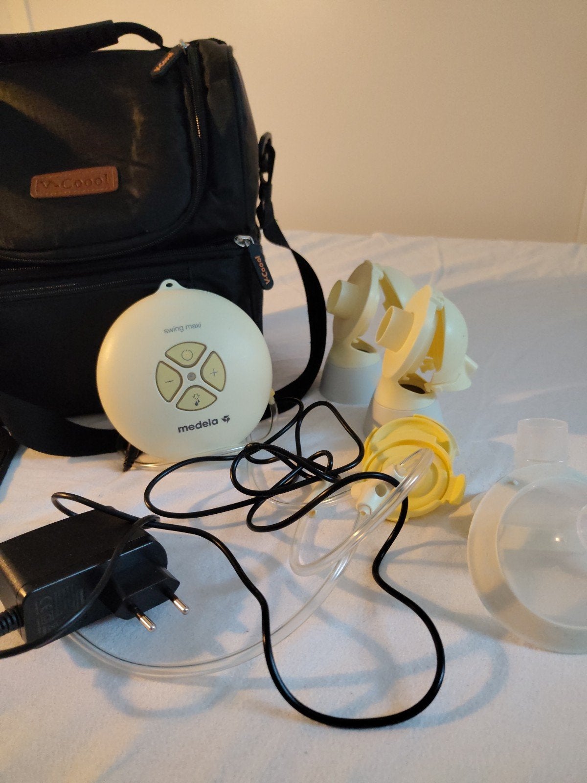 Medela Swing Maxi dubbele borstkolf met (koel)tas, Ophalen, Zo goed als nieuw