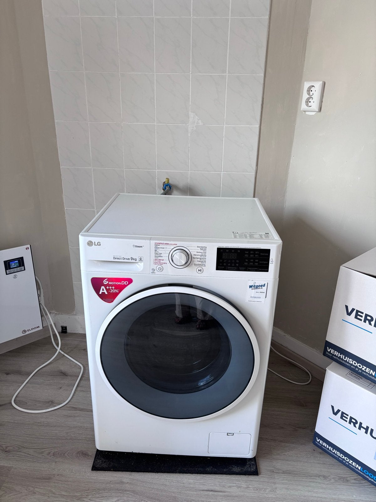 LG Direct Drive 9kg Wasmachine, Witgoed en Apparatuur, Wasmachines, Ophalen, 1200 tot 1600 toeren, Gebruikt, 8 tot 10 kg
