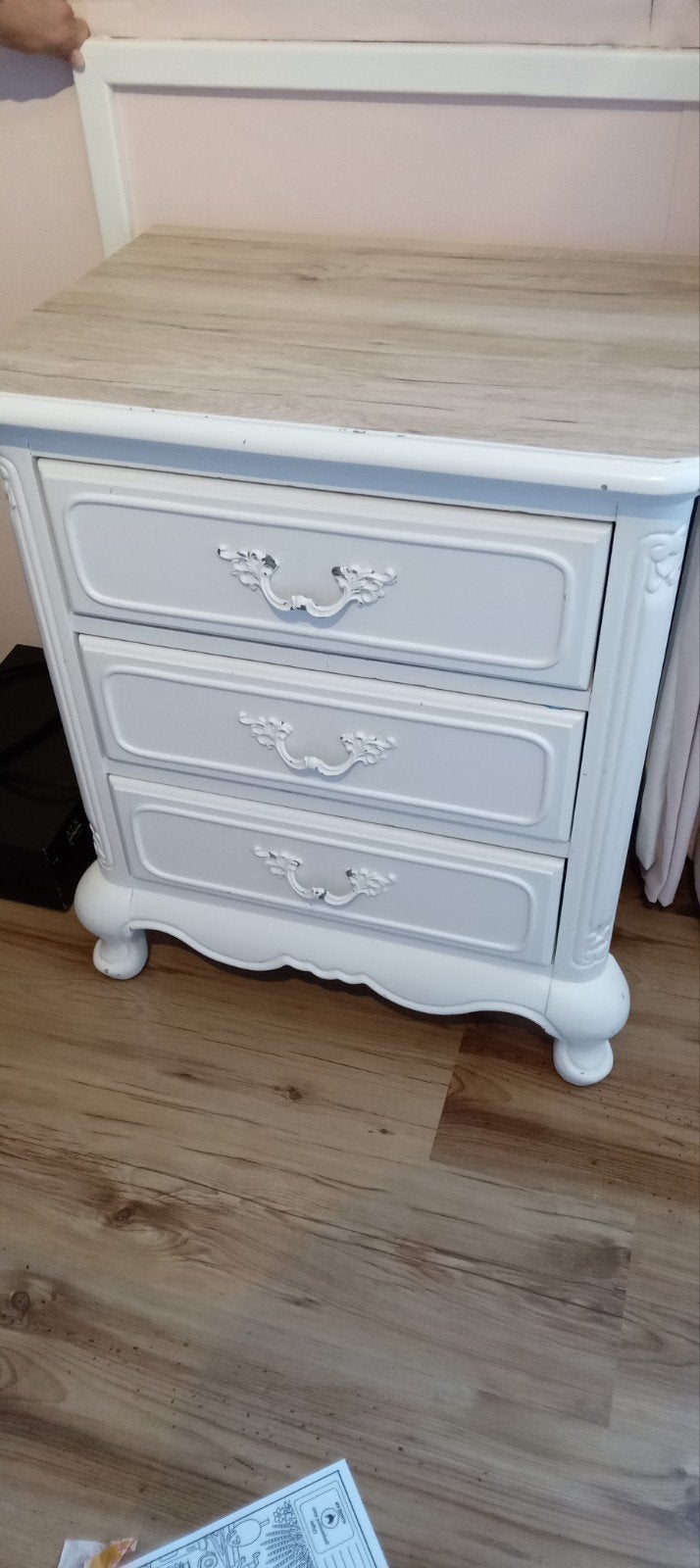 Wit ladekastje, Huis en Inrichting, Ophalen, Gebruikt, 50 tot 100 cm, Landelijk