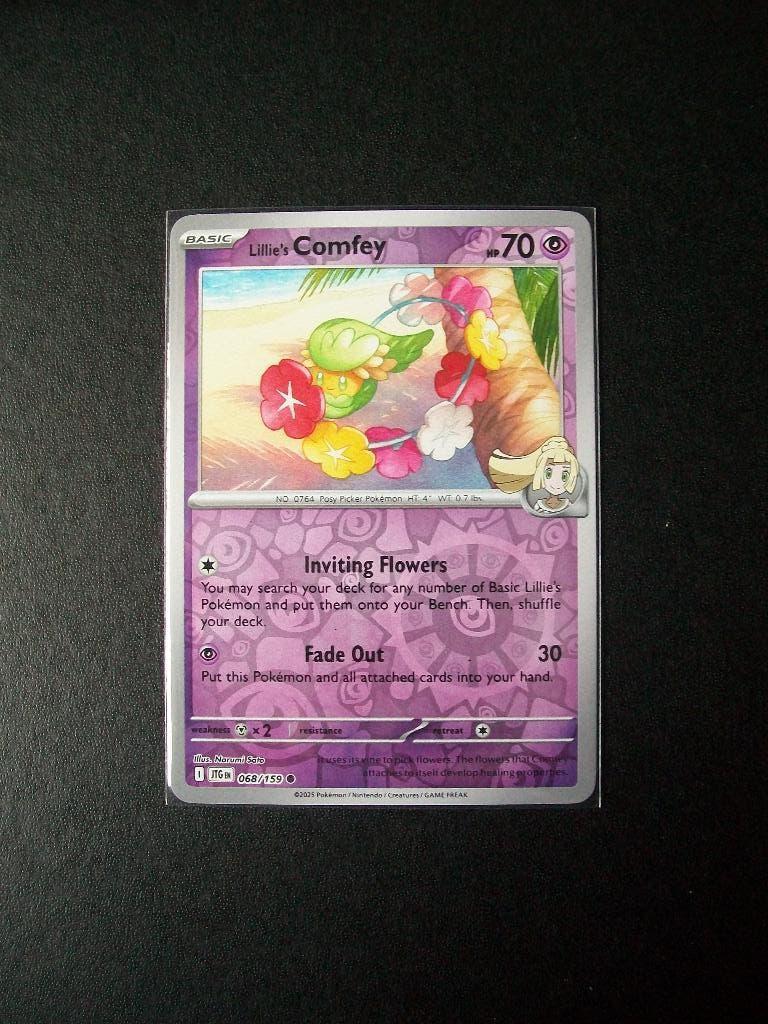 1928. Nieuwe Pokemon Kaart Holofoil Lillie's COMFEY HP 70, Verzenden, Nieuw, Losse kaart, Foil