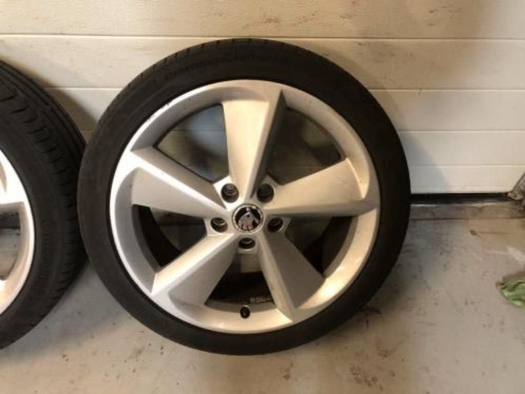 18inch Originele Skoda Seat VW Audi Velgen set! A-Merk Bande, 18 inch, Gebruikt, -, -