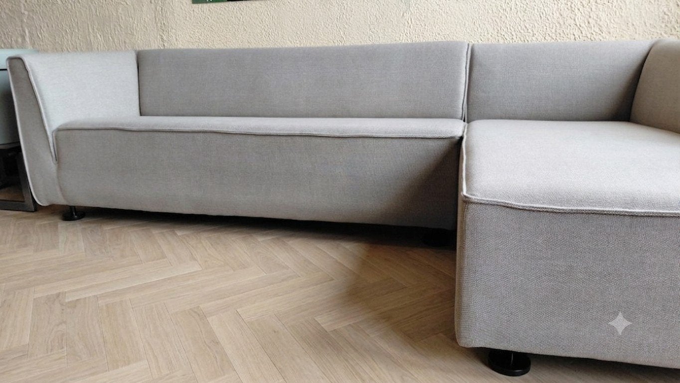 Foto 3 van Gelderland 4800 | Hoekbank | Grijs | Opnieuw bekleed