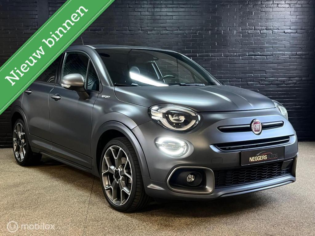 Fiat 500X Firefly Sport 1e EIG AUTOMAAT LEDER CAMERA KEYLESS, Auto's, Fiat, Gebruikt, 500X, Leder, Zilver of Grijs