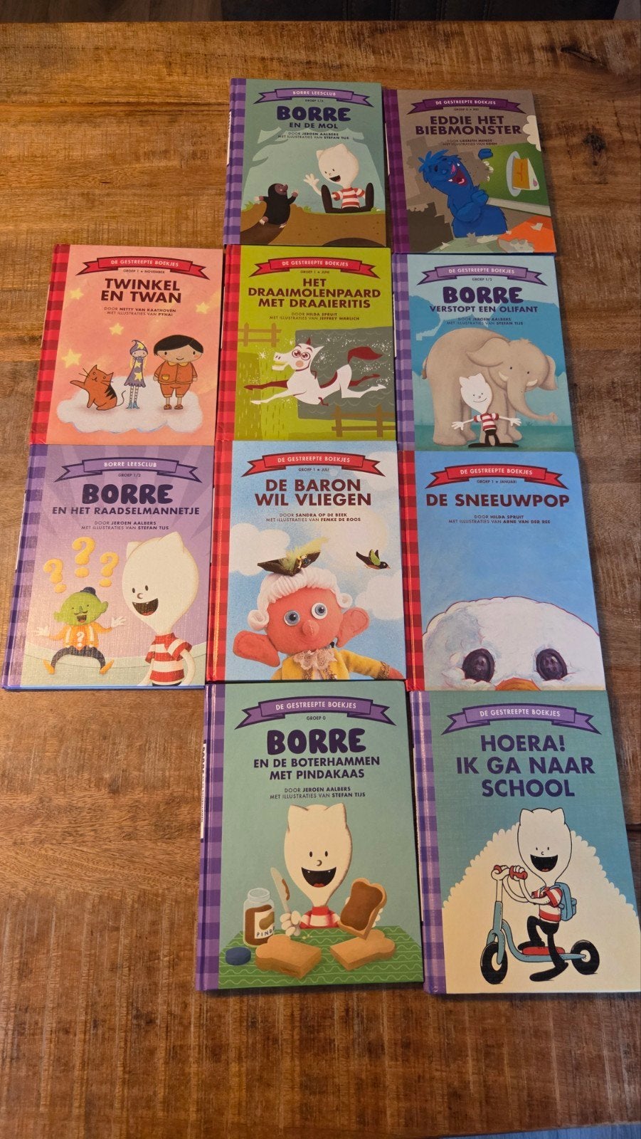 10 Borre boekjes voor groep 1 en 2, Ophalen of Verzenden, Gelezen, Diverse auteurs, 3 tot 4 jaar