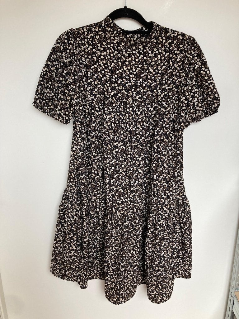Sofie Schnoor floral jurk zwart gelaagd xs, Zwart, Ophalen of Verzenden, Zo goed als nieuw, Web@sofieschnoor.com