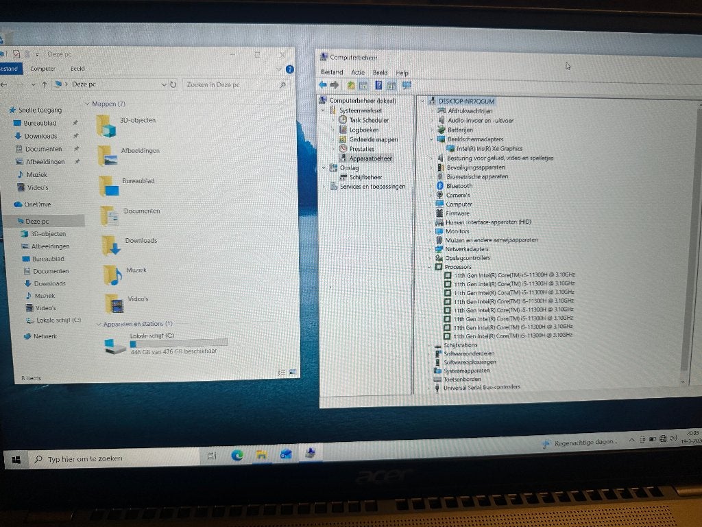 Acer swift 3 i5 11300H 512gb ssd 16gb  16 inch Win11, Computers en Software, Windows Laptops, Ophalen, Gebruikt, Qwerty, Acer