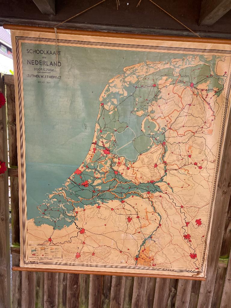 School kaart, Ophalen, Gebruikt, Natuur