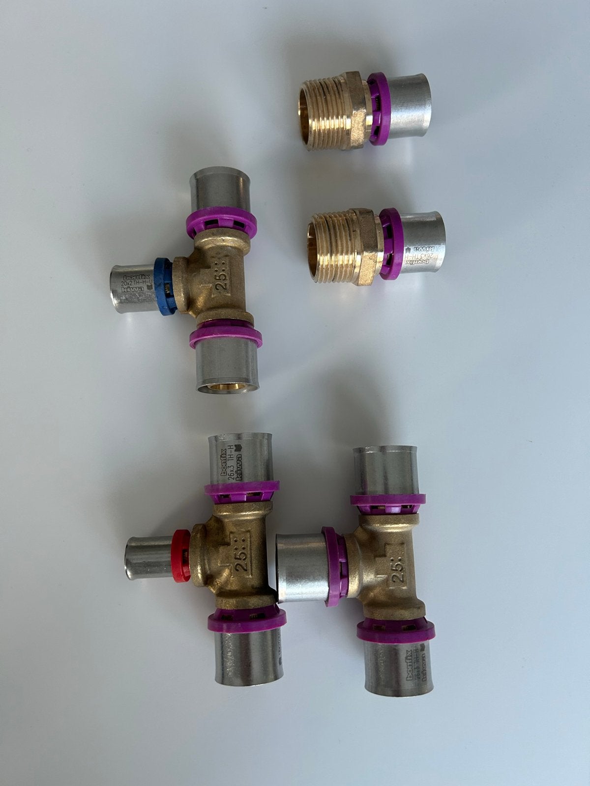 Bonfix Henco Uponor Knelfittingen 25mm, Doe-het-zelf en Verbouw, Overige materialen, Overige typen, Nieuw, 20 tot 40 mm