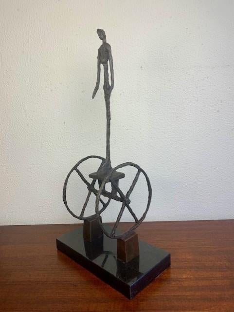 Bronzen Beeld Chariot Alberto Giacometti Gesigneerd Nummer, Antiek en Kunst, Kunst | Beelden en Houtsnijwerken, Ophalen of Verzenden