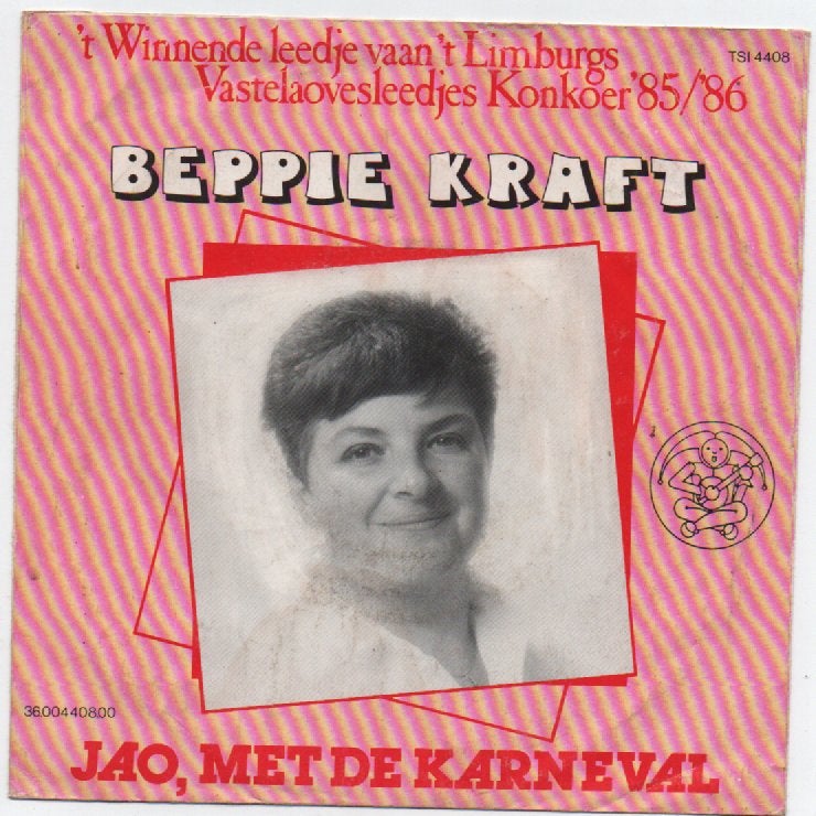 Beppie Kraft- Jao, met de Karneval, Cd's en Dvd's, Vinyl Singles, Fotohoes, Verzenden, Zo goed als nieuw, Nederlandstalig