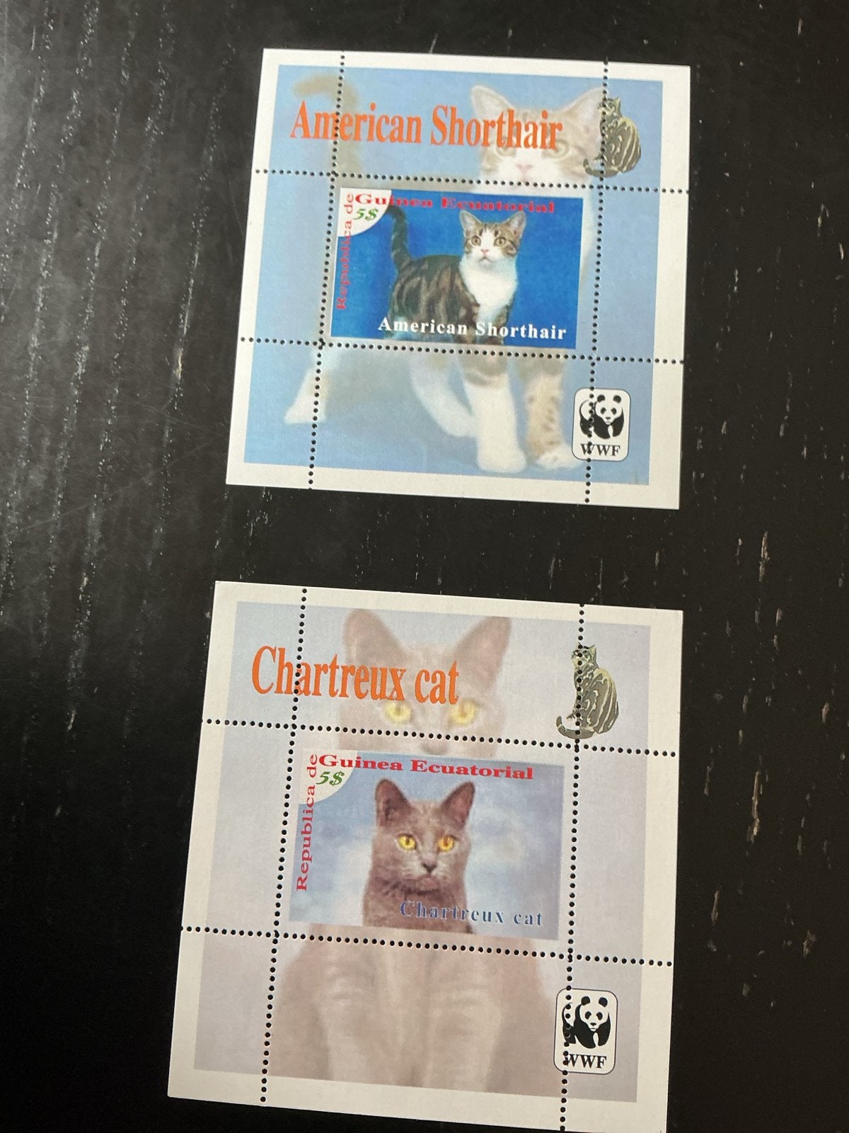 WWF Katten Postzegels - Equatoriaal-Guinea, Ophalen of Verzenden, Nieuw, Hond of Kat, Overige typen