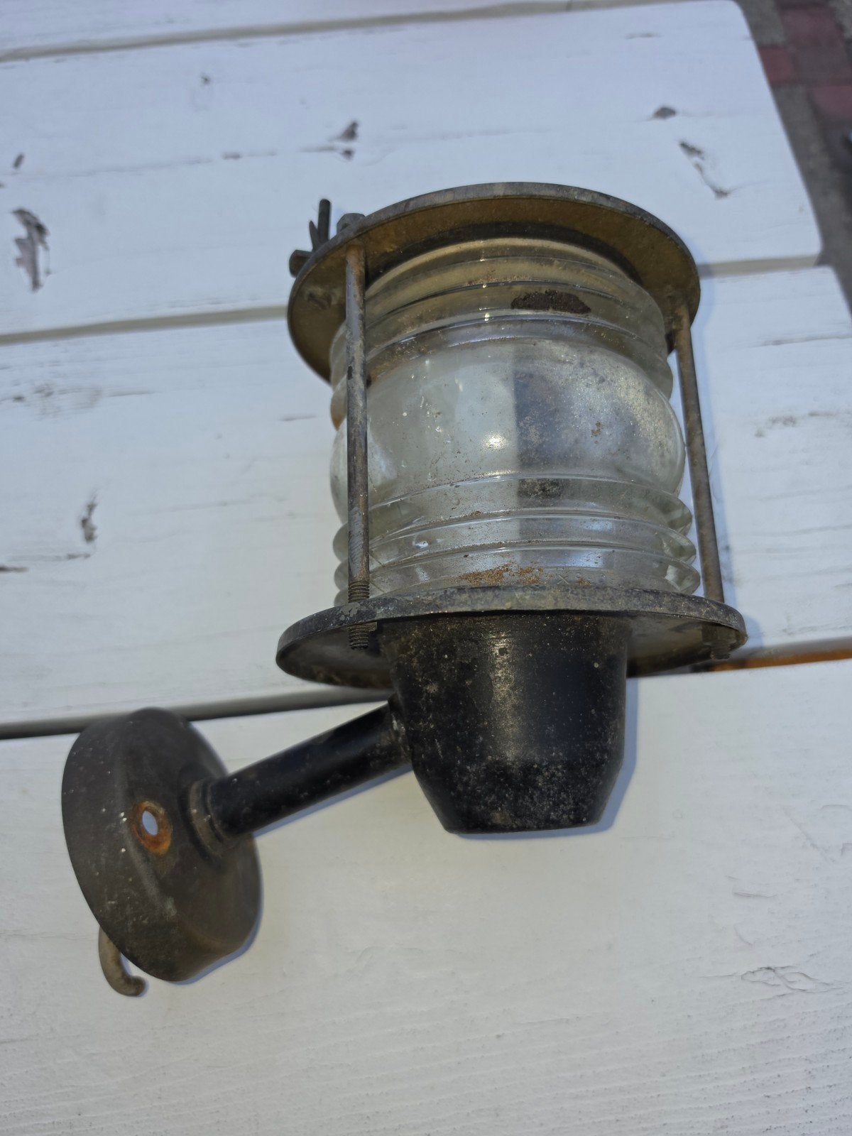 oude messing scheepslamp toplicht/ankerlicht?, Ophalen of Verzenden, Gebruikt, Motorboot, Overige typen