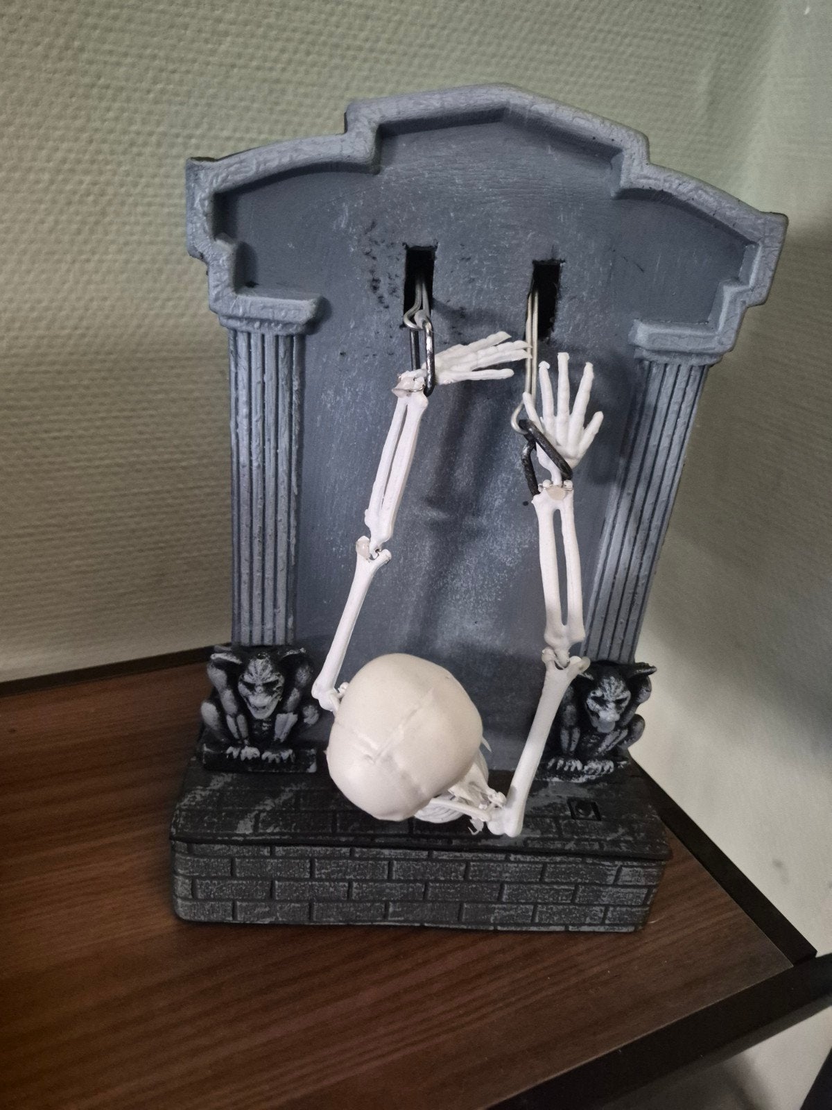 grafsteen met skelet figuur, Ophalen of Verzenden, Nieuw, Versiering, Halloween of Griezel