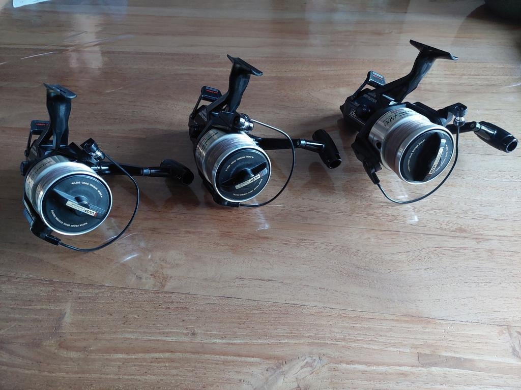 3x Shimano Baitrunner 4500a USA, Ophalen, Gebruikt, Molen