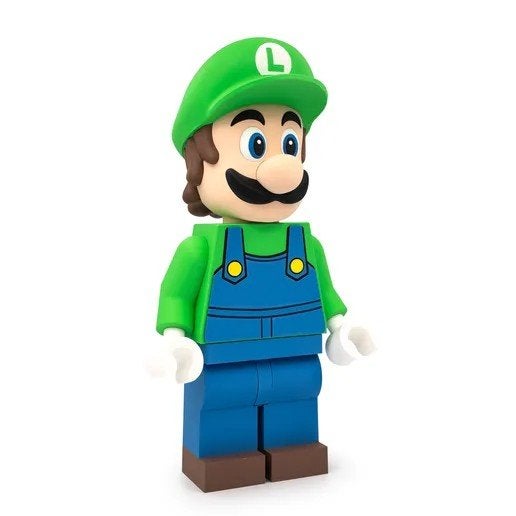 mega brick figuur van Luigi Bros, Ophalen of Verzenden