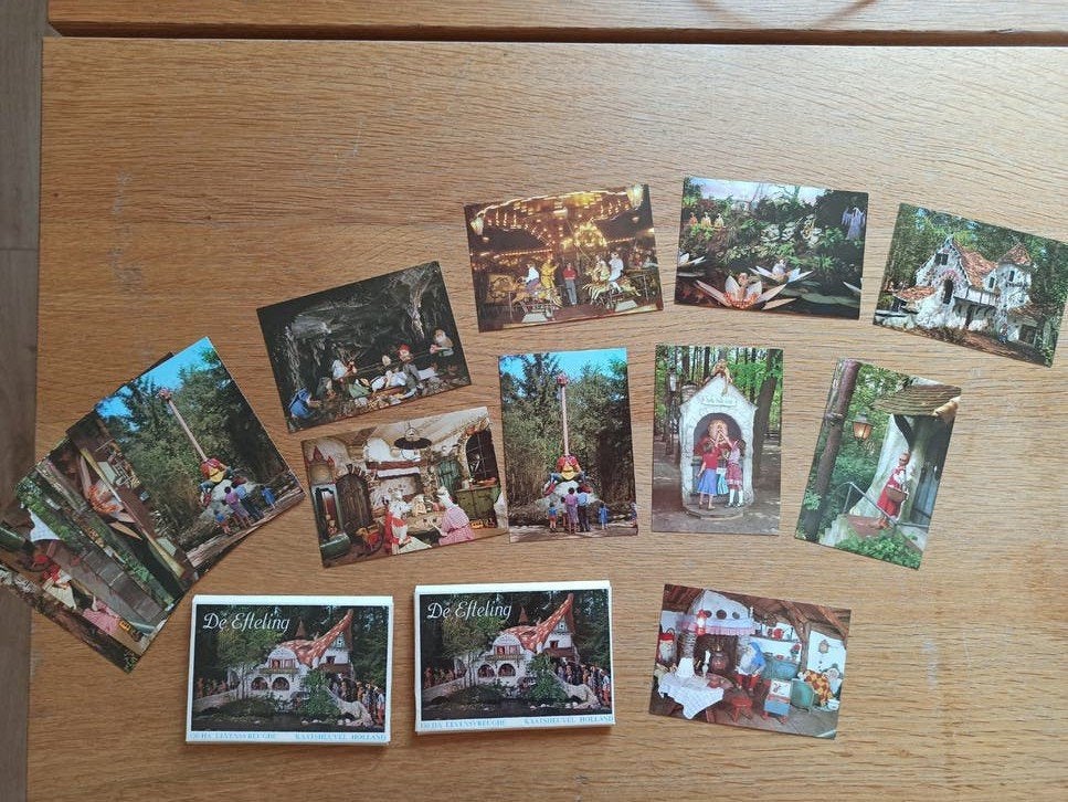 2x Efteling 9 foto's - Nostalgische Set, Verzamelen, Ophalen of Verzenden, Zo goed als nieuw, Overige typen