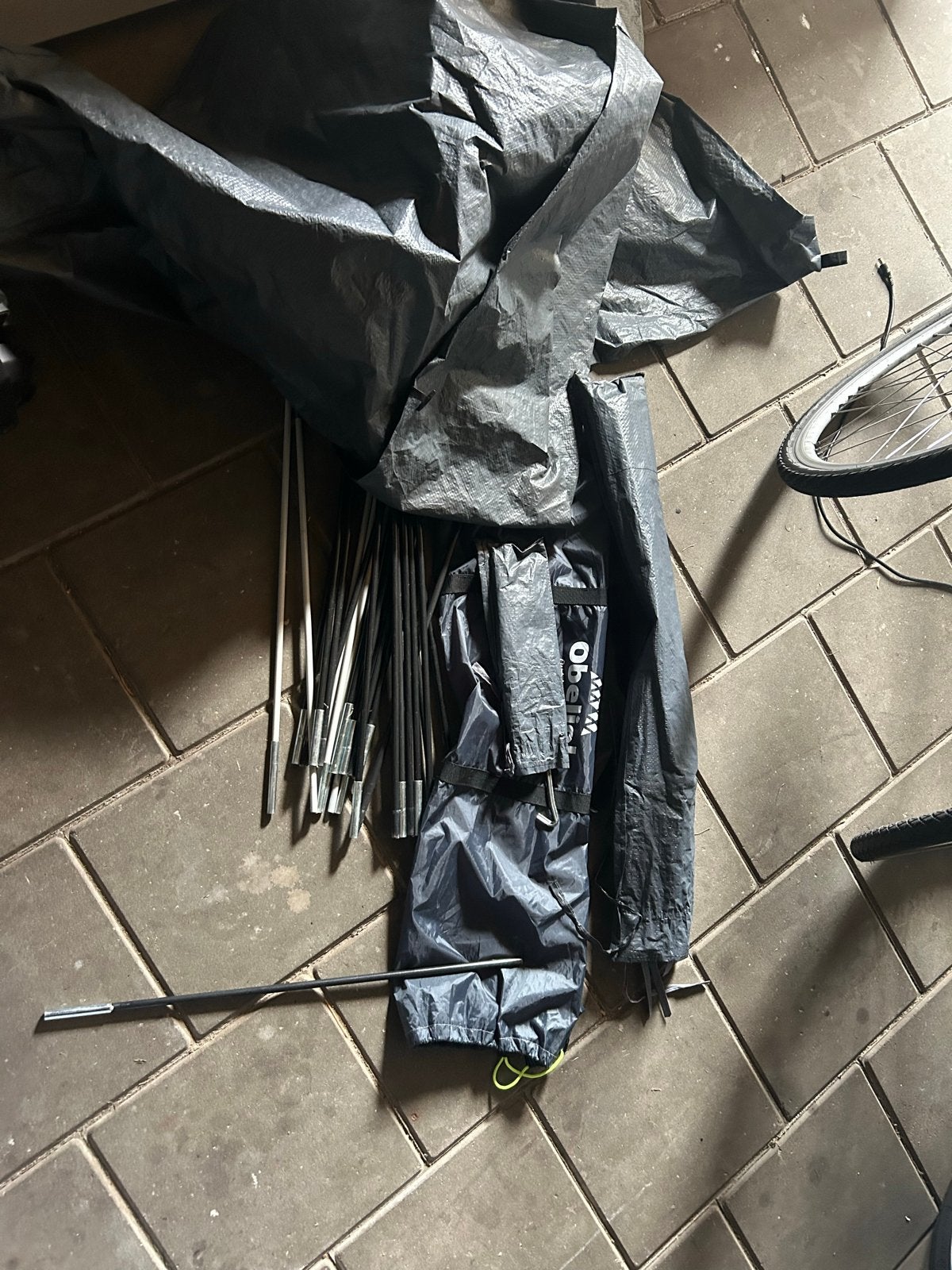 Obelink Shelter 4 tent onderdelen (zonder tentzeil), Caravans en Kamperen, Ophalen of Verzenden, Gebruikt, Tot en met 4