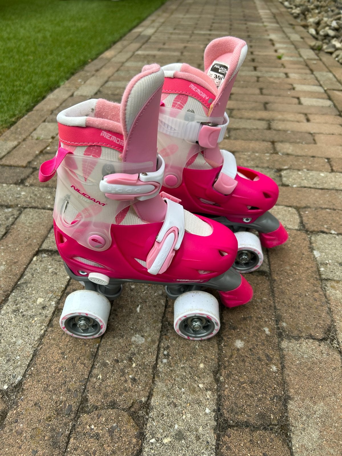 Nijdam rolschaatsen roze maat 30-33 verstelbaar, Ophalen, Kinderen, Verstelbaar, Gebruikt