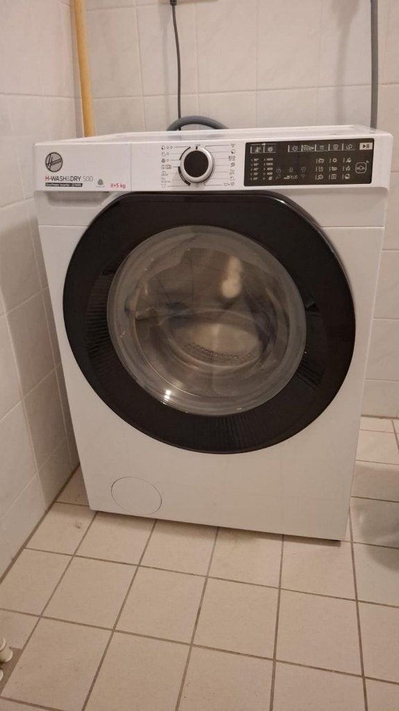 Hoover H-WASH&DRY 500 Was-droogcombinatie met Wifi, Witgoed en Apparatuur, Ophalen, 1200 tot 1600 toeren, Gebruikt, 8 tot 10 kg