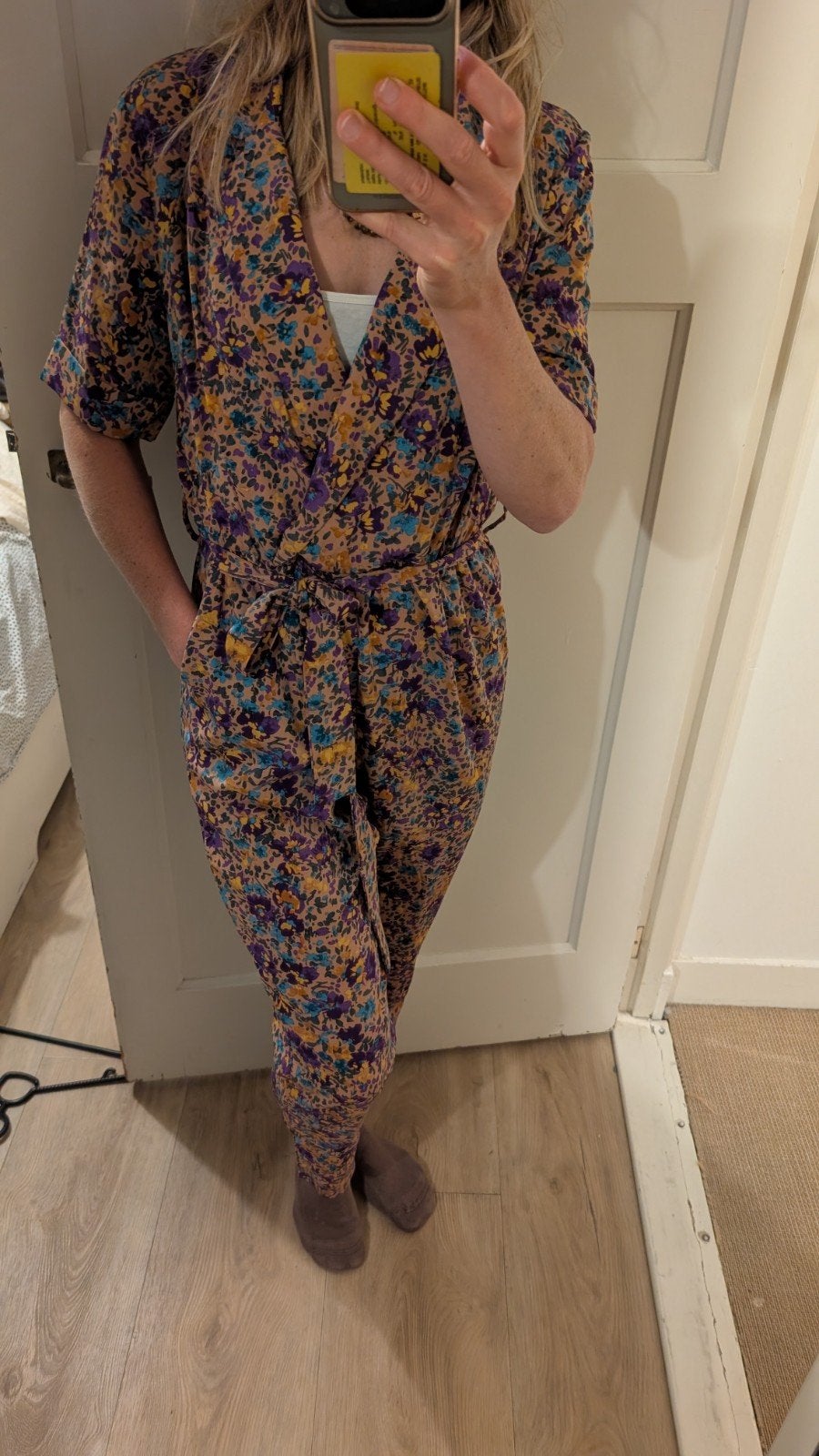 Kilky paris jumpsuit M/L (valt als ruime S) - Bloemenprint, Meerkleurig, Ophalen of Verzenden, Maat 36 (S), Kilky