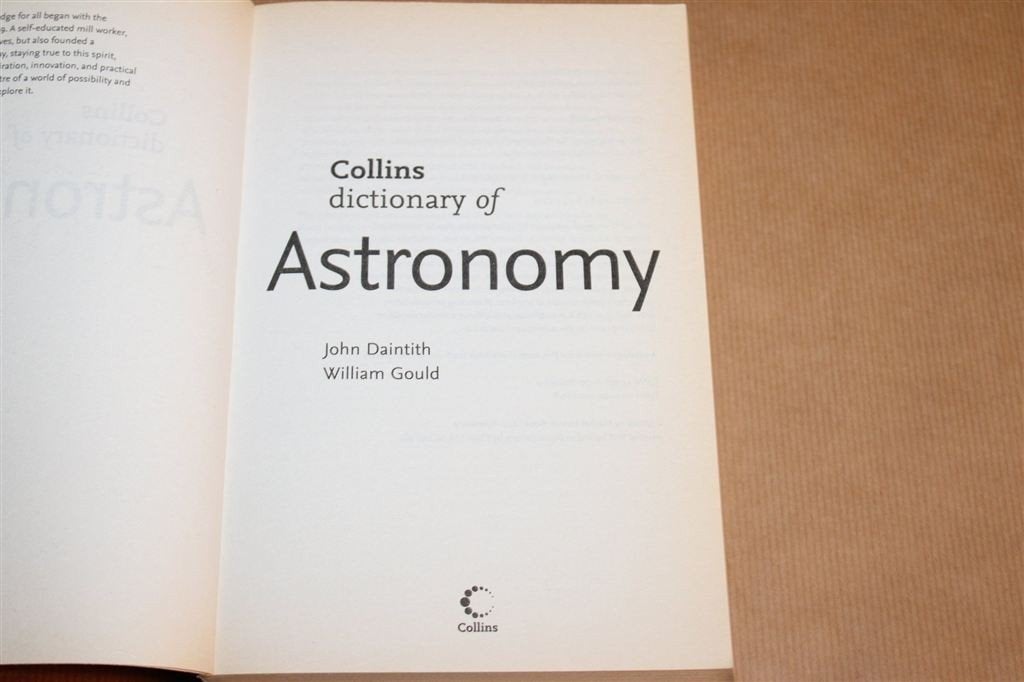 Collins Dictionary of Astronomy — Naslagwerk Astronomie [EN], Ophalen of Verzenden, Gelezen, Natuurwetenschap