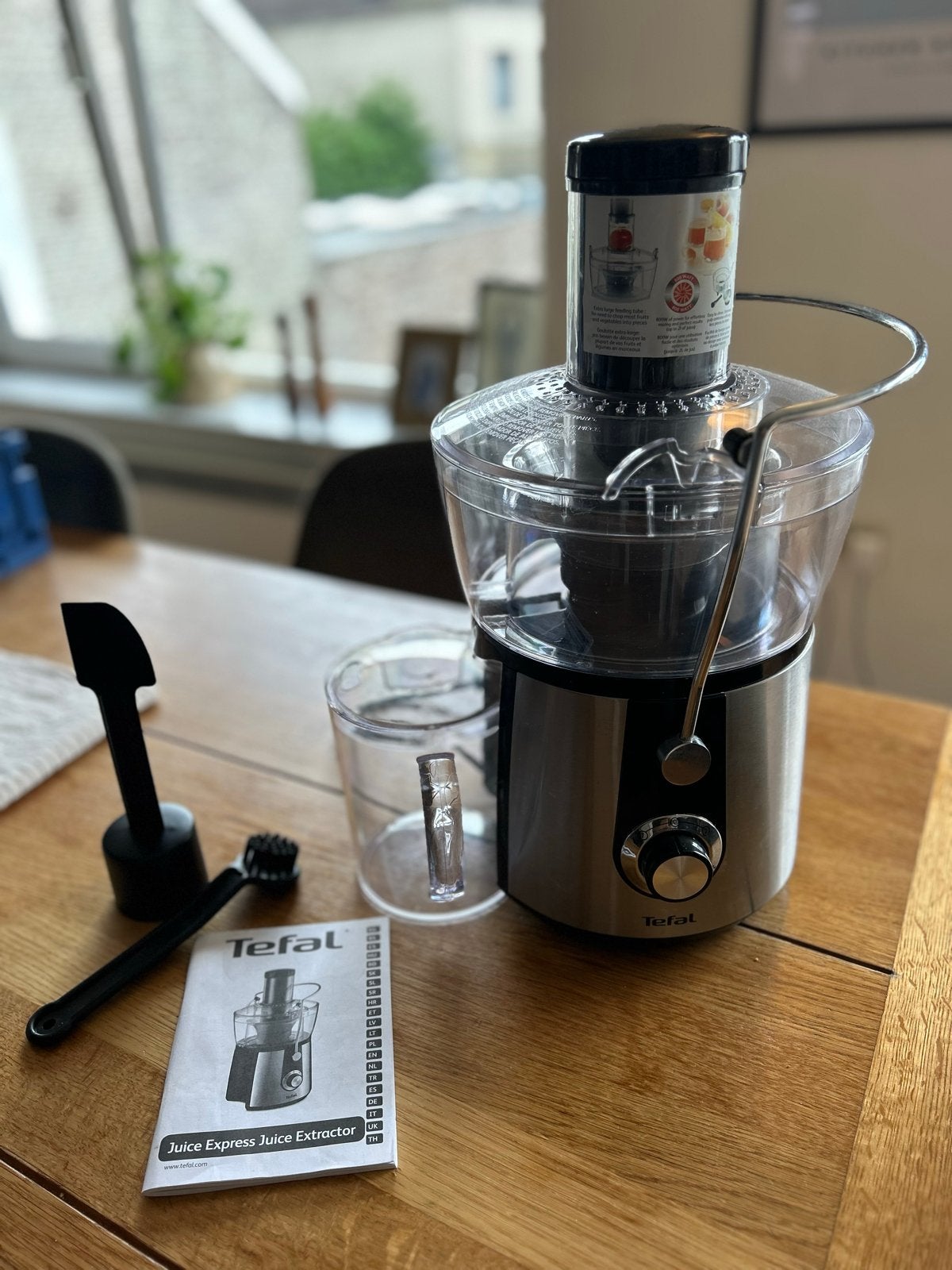 Tefal ZE550D Juice Express juicer, Ophalen, Zo goed als nieuw, Elektrisch, Sapcentrifuge