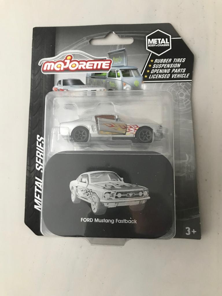 Majorette Metal Series Ford Mustang Fastback 1:62, Ophalen of Verzenden, Nieuw, Auto
