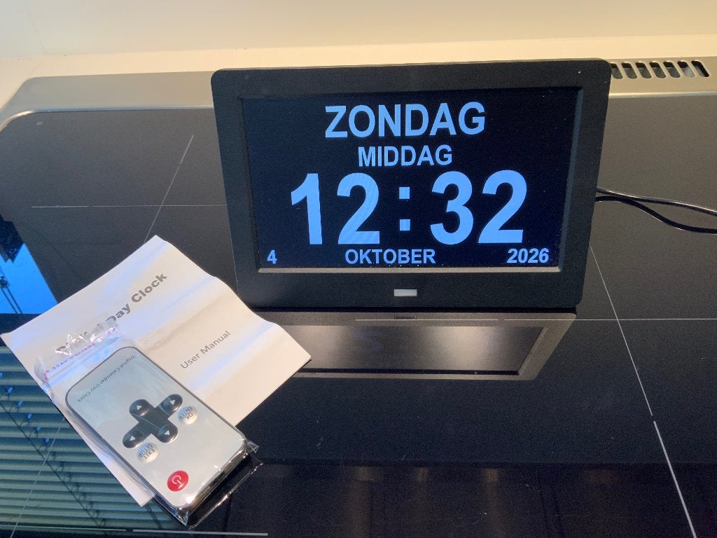 Dementie klok, Ophalen of Verzenden, Zo goed als nieuw