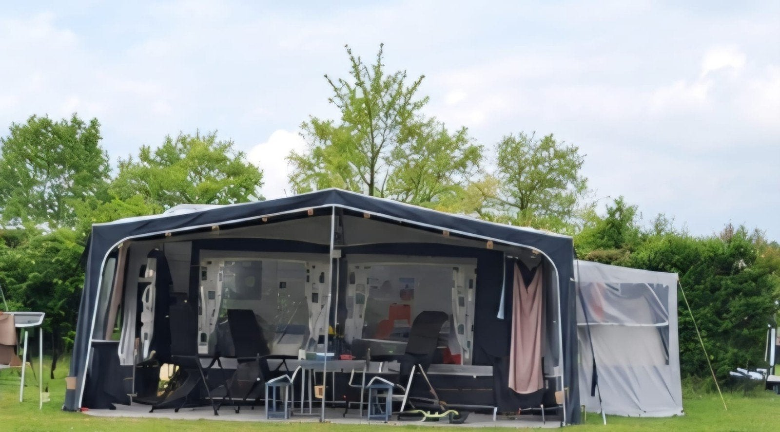 Obelink Solar maat 12 (248 - 258 cm) voortentluifel, Ophalen of Verzenden, Nieuw, Polyester, Overige merken
