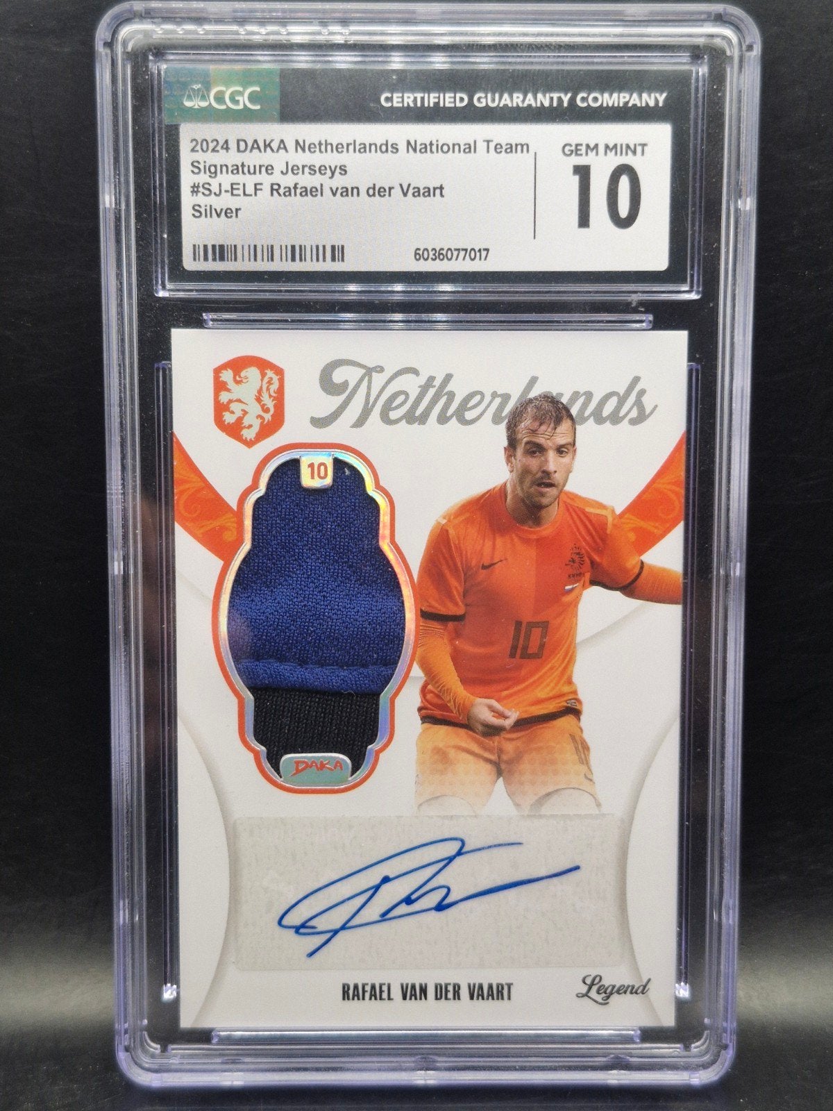 rafael van der vaart shirt en handtekening daka CGC 10, Verzenden, Zo goed als nieuw, Losse kaart